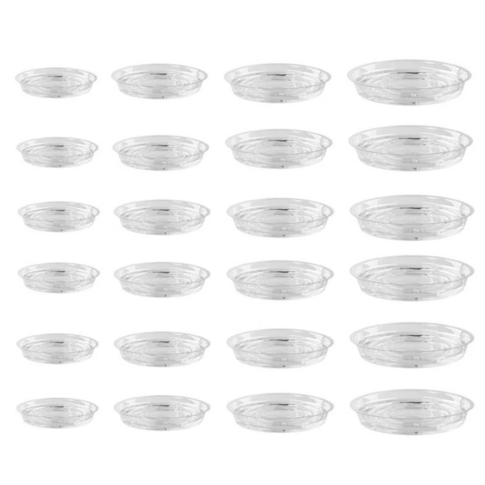 Drip Tray Saucer - 10/24 Buah Piring Tanaman Plastik 6/8/10/12