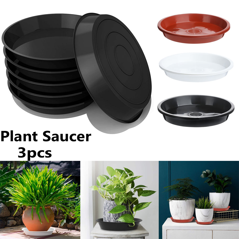 3 buah nampan tanaman berbentu - Drip Tray Saucer ulasan dan harga