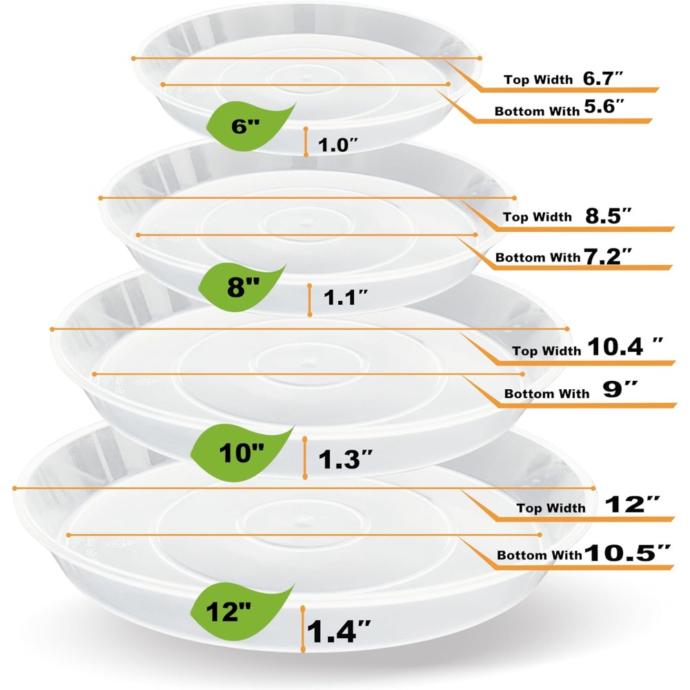 20 Buah Alas Pot Tanaman Tahan - Drip Tray Saucer ulasan dan harga