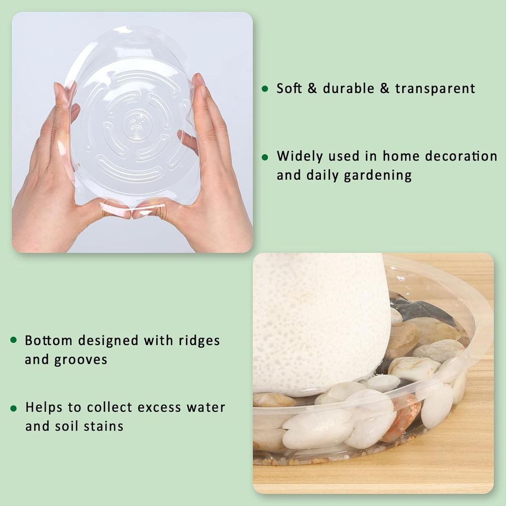 40 Buah Alas Tanaman Transpara - Drip Tray Saucer ulasan dan harga