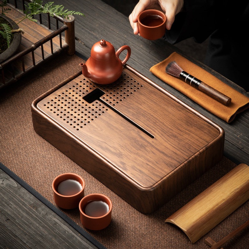 Nampan Teh Bambu Persegi Panja - Drip Tray Saucer ulasan dan harga