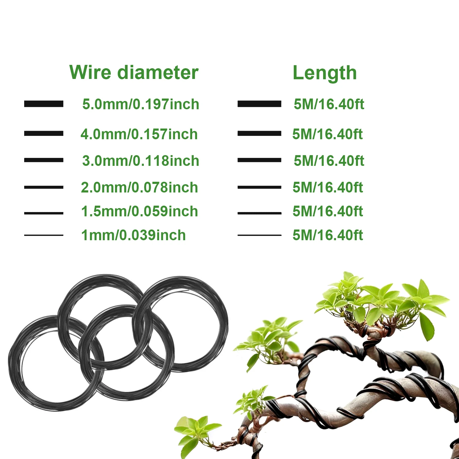 1 Buah Kawat Bonsai Aluminium  - Bonsai Garden Accessories ulasan dan harga