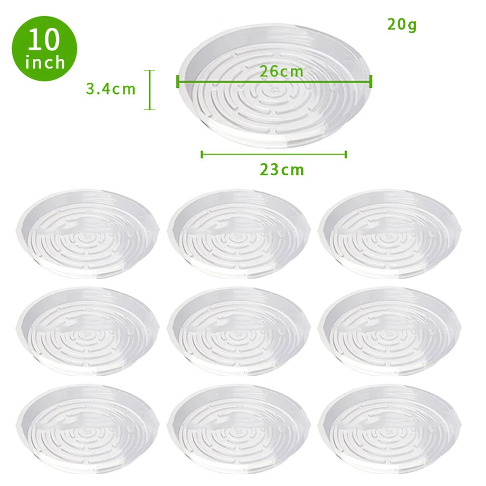 10/24 Buah Piring Tanaman Plas - Drip Tray Saucer ulasan dan harga
