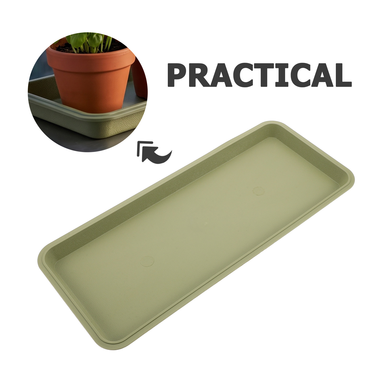 Nampan Pot Bunga Persegi Panja - Drip Tray Saucer ulasan dan harga