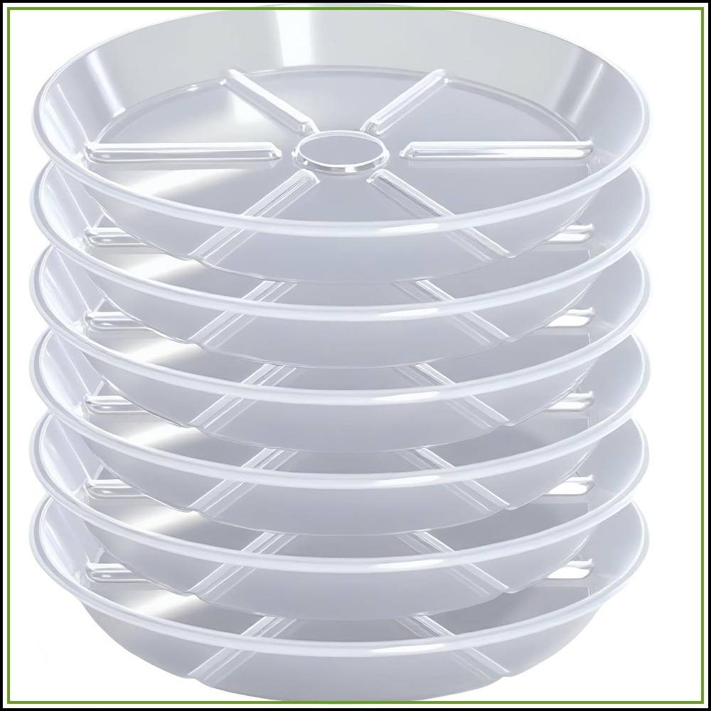 6-Pack Alas Tanaman Transparan - Drip Tray Saucer ulasan dan harga