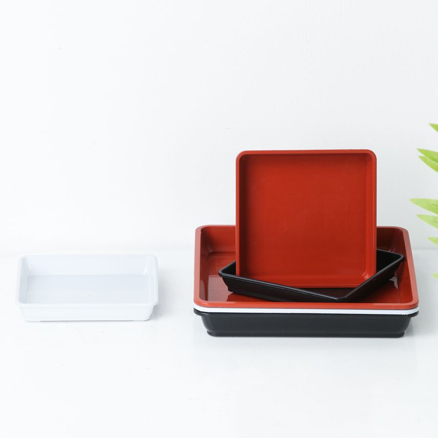 Piring plastik bentuk persegi, - Drip Tray Saucer ulasan dan harga